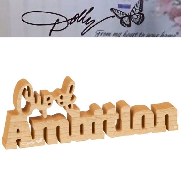 Dolly Parton Wooden 'Cup Of Ambition' Sign Decor - Picture 1 of 4